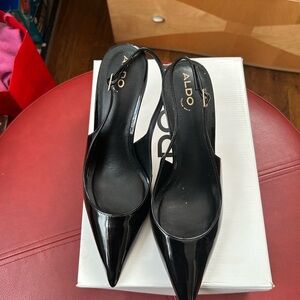 Aldo Glossy Black Women's Heels